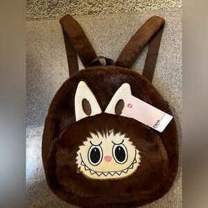 Labubu Plush Brown Backpack
